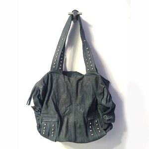 Slouchy large leather bag